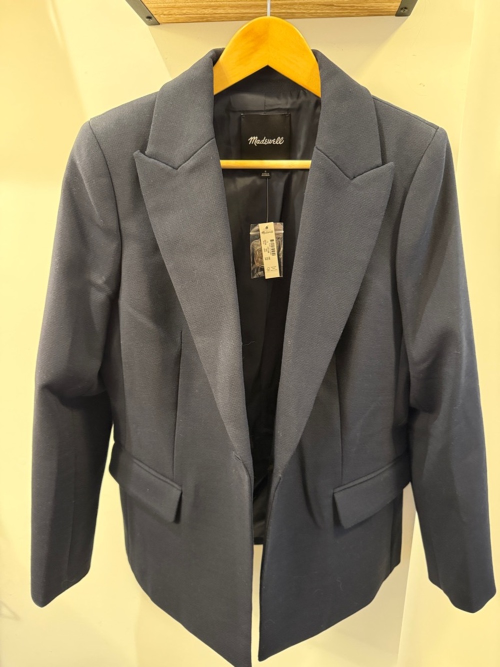 Madewell Dark Navy Tailored Blazer